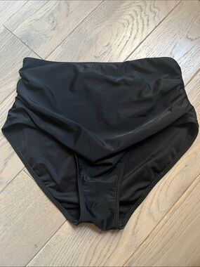 Maternity High-Waist Black Women's Swim Bottoms